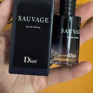 Dior Sauvage Fragrance in Black and White